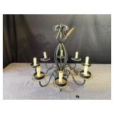 Black Wrought Iron Hanging Chandelier