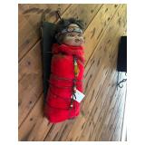 Native American Style Papoose Swaddled Doll