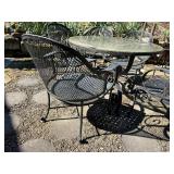 Wrought Iron Outdoor Patio Table & Chairs