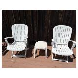 3 Pc Patio Set, 2 Chairs and SideTable