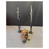 Carved African Mask & Tribal Sculpture