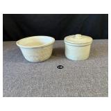 Ceramic Planter & Lidded Crock