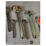 Assortment of Adjustable Wrenches