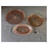 Anchor Hocking & Jeannette Glass Platters