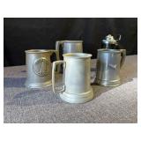 Pewter Mugs, Beer Steins