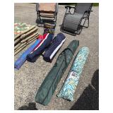 Outdoor Lot: Chairs, Umbrellas & More