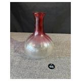 C 1890 Rubina Art Glass Wine Carafe