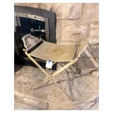 Iron Scissor Stool