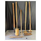 Primitive Tools, Log Roller & Apple Butter Paddle
