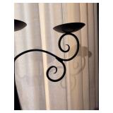 42" 3 Arm Twisted Iron Candelabra