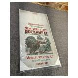 Vintage Crescent Bread Buckwheat Paper Flour Sack