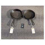 2 3" Cast Iron Skillets