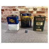 3 Oil Cans, Sunoco & Ditzler