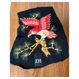 Embroidery Panel on Black Velvet