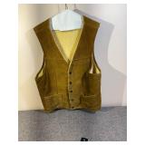 Jo-O-Kay Leather & Wool Vest