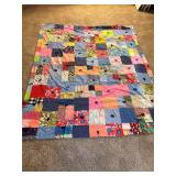 Hand Stitched Quilt no. 2, 69"x82"