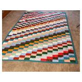 Handstitched Quilt No. 18, 77"x94"