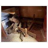 Vintage Metal Block & Tackles & Jack