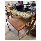 Rolling Metal Cart Rack