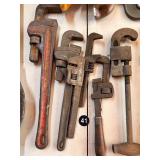Collection of Heavy-Duty Pipe Wrenches
