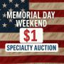 Memorial Day Weekend $1 Auction