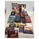 VHS CDs & Cassette tapes lot