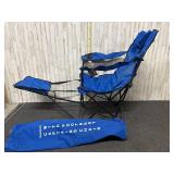 Germans captains folding chair with footrest