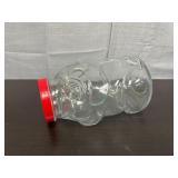 vintage Libbey of Canada clear glass pig-shaped ja