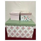 Decorative storage boxes Large & Small