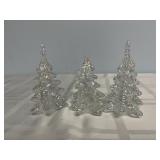 Vintage Enesco mini glass Christmas trees