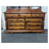 vintage Bennington Pine dresser and mirror set