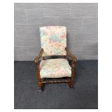 Wooden rocking chair