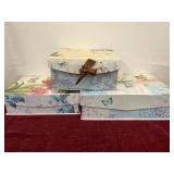 Decorative storage boxes lot