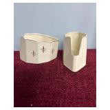 Vintage porcelain flatware holders