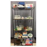 Home decor & goods rack lot