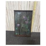 Purple Bellflowers Blooming wooden art