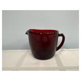 Royal Ruby Red glass creamer Anchor Hocking