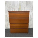 4 drawer wooden chest of drawers