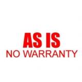 As Is, No warranty