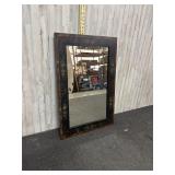 vintage chinoiserie wall mirror features a heavy w