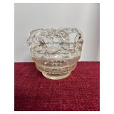 Victorian Blown Glass Flower Frog Vase