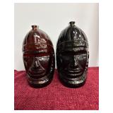 2 Vintage Wheaton Glass Company Lenape State Bank