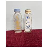 Vintage Samuel Callet nursery rhyme glass baby bot