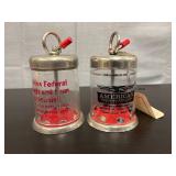 Vintage glass savings & loans coin banks