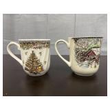 Queens Seasons Greetings Myott Factory Archive mug