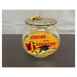 Vintage 1950s Bower Mfg 'Saving for My Education'