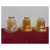 3 Anchor Hocking Liberty Bell Coin Banks carnival