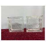 2 vintage Pittsburgh Corning Glass Block Banks