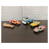 5 Vintage Metal toy cars