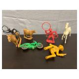 Vintage plastic figurine toys